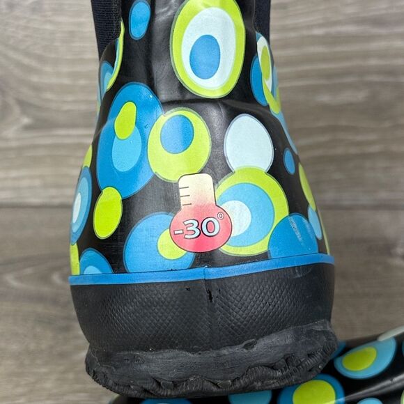Bogs Waterproof -30f Classic High Bubbles Big Girl Sz 5 Pull On Winter Rain Boot - Picture 12 of 12